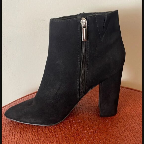 Faux Suede Little Black Boots - Picture 3 of 3